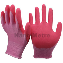 NMSAFETY 13 Gauge Latex Latex Gartenhandschuh Latex Handfläche beschichtet Handschuh